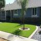 Colorful Residential Fake Grass Kindergarten Outside Round Cover Made Eco Friendly