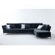 Modern Home Furniture  Metal Frame L Shaped Corner Velvet Sectional Sofa