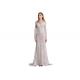 Women See Through Tulle Lace Muslim Evening Dress Gowns Floor Length