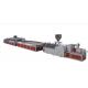 PVC+Powder Plastic Profile Production Line With Twin Screw Extruder, Wood Plastic Composite Extrusion Line