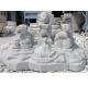 Lion Family Sculpture Marble Lions Statues White Stone Large Animals Garden Decoration