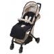 Black Baby Stroller Outside Tiny Baby Pram Sleeping Bag