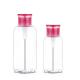 Round Shoulder Clear Plastic Cosmetic Bottles 250ML 500ML For Cleansing Water