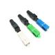 Sc APC Plastic Fiber Optic Quick Connector FTTH Singlemode Pre Polished Tools