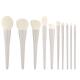 Grey Custom Logo Luxury Makeup Brush , Imitation Goats Hair Eye Powder Brush