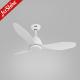 Energy Saving Remote Control Ceiling Fan with 3 Plastic Blades in White Decorative Design