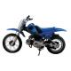 Blue Off Road And On Road Motorcycle 4 Stroke Engine Front Rear Drum