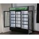 Commercial Vertical Glass Door Freezer Cold Energy Drink Beverage Display Refrigerator