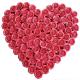 Heart Handmade Flowers From Fabric , Romantic Fabric Wedding Flowers