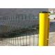 3D Curved Welded Garden Fence , L3m Decorative Welded Wire Fence Panels