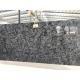 3000 X 1400mm Black Quartz Slab , High Hardness Solid Quartz Island Slab