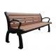 Waterproof Outdoor Recycled Plastic Benches Rust Resistant With 2 Seater