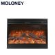 40'' 102cm Wall Insert Fireplace Fake Charcoal 750-1500W Wood Burning Effect