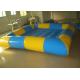 Rectangular Yellow / Blue Inflatable Above Ground Pools , Inflatable Family Pool For Backyard
