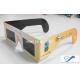 Cheap Paper Frame Solar Eclipse Viewing Glasses With 0.20mm PET Lenses