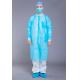 Knit Cuff Medical PP Non Toxic Blue Disposable Lab Coats