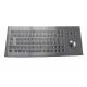 IP68 Waterproof Vandal Proof Industrial Metal Keyboard With Trackball