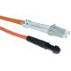 SC to LC Simplex Multimode 62.5 / 125 μm Fiber Optic Patch Cord for Transmitter Orange