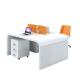 Mail Packing Modern Simple White Lacquer Staff Desk for 4 People in Office Design