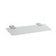 Glass shelf 85310-Square &Brass+SS304&Chrome color &,toughen&frosted glass&bathroom accessory&fittings&Sanitary Hardware