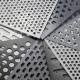 Decorative Round Hole Perforated Metal Sheet , Perforated Metal Plate