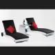 Patio furniture set UV resist lounge chair outdoor waterproof sun bed pool aluminium outdoor lounge set---6249