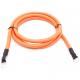 EURO Market Double-insulated Orange Welding Cable with 10mm Ring Terminal Wiring Harness