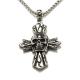 Hot sale big cross stainless steel necklace men body jewelry necklace