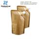 Waterproof Recyclable Refillable Liquid Shampoo Stand Up Packaging Kraft Paper Pouch With Spout