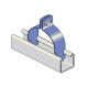 Two Piece Narrow Space Strut Pipe Clamps 1.5mm Thickness