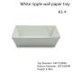 Rectangular White Paper Food Serving Tray Height 47mm