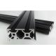 Black Anodized 6063 / 6065 V Slot Extruded Aluminium Profiles With OEM / ODM Service