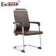 Mid Back Leather Office Chair With Armrests Soft Seat