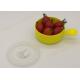 Yellow Freezer Microwavable Plastic Bowls Food Container Eco - Friendly