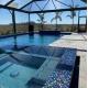 Modern Style Crystal Glass Pool Tiles for Building Material in Blue Green Color