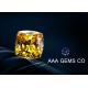 10 MM Grade G Or H Colored Yellow Moissanite Cushion Cut Moissanite