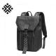 PU Leather Travel Men Business Backpack With Physiological Curve Back
