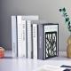 Metal Bookend for Home Office Decor Non-Skid Book Holders for Shelves Heavy Bookends