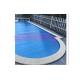 PC Pool Control System Above Ground Automatic Pool Cover Transparent Blue