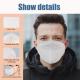 Breathable KN95 Face Mask Fliud Resistant With Elastic Headband / Earloop