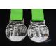 3D Bespoke Design School Half Marathon Marathon Metal Award Medals Printed Ribbon