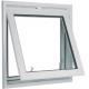 White 1.6mm profile thicknes powder coated aluminum awning windows for commercial building