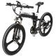 26 Inch Folding Full Suspension Mountain Ebike With Hidden Battery