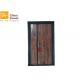 65/70mm Thick Unequal Leaf Cast Alu. Fireproof Entry Door With Solid Fire Door Core