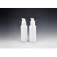 Sustainable 50ml Cylindrical Jade Opal White Glass Bottle, Opal White Glass Bottles For Skincare And Cosmetics Products