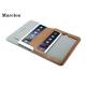 Custom Luxury Leather Smart Air Case Credit Card Slots With Stand Function