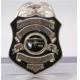 Shinny Silver Plating Zinc Alloy 4inch Metal army and police badge