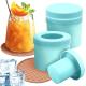 Cylinder Silicone Ice Cube Mold Decompress Ice Lattice Press Type Mini Ice Maker Cup