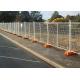 Galvanized Chain Link Temporary Fence Panel 2.1*2.4m Builders Security Fencing Panels