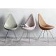 Arne Jacobsen Drop Fiberglass Dining Chair Modern Design For Living Room / Cafe